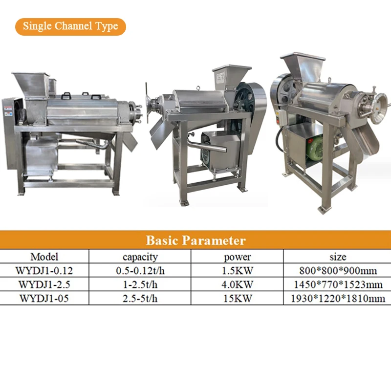 New Model Industrial Mango Peach Juicer Extractor Fruit Pulper Machine