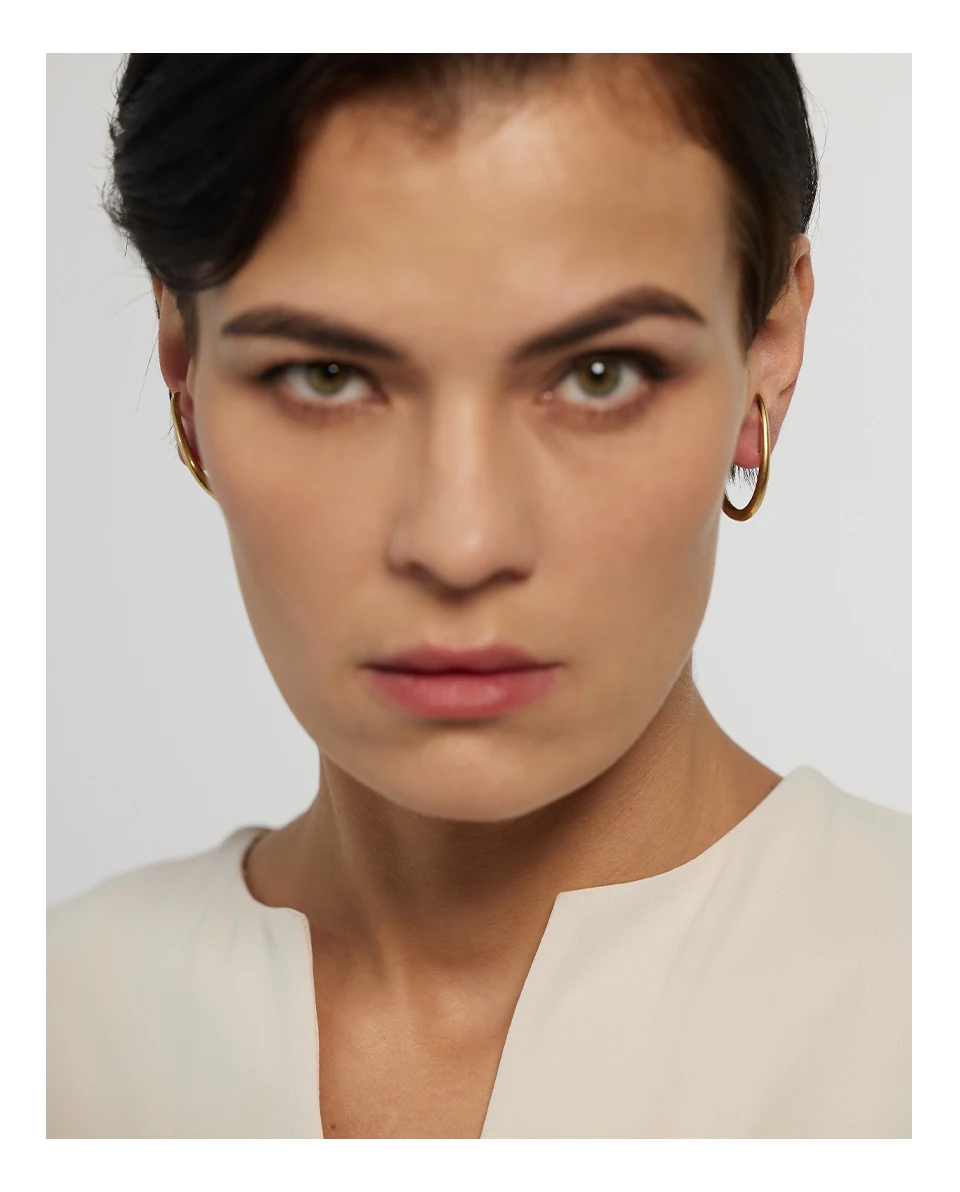 Jinyou 839 Minimalist Metal Waterproof Jewelry Unusual Earrings