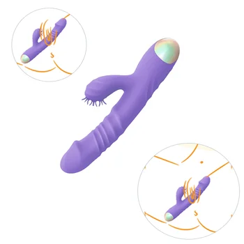 3 In 1 G-Spot Anal Dildo Vibrator Rechargeable Clitoris Sex Toys With 10 Vibrating Modes For Women