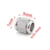 Round edge 7x8x4 mesh pattern - silver [ 1.24g]