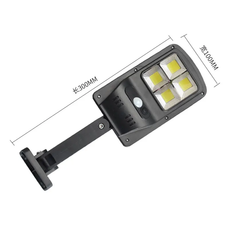Large Size 8 Sides Small Size 4 Sides Remote Control Strong Light COB Waterproof IP65 Led Solar Street Lamp
