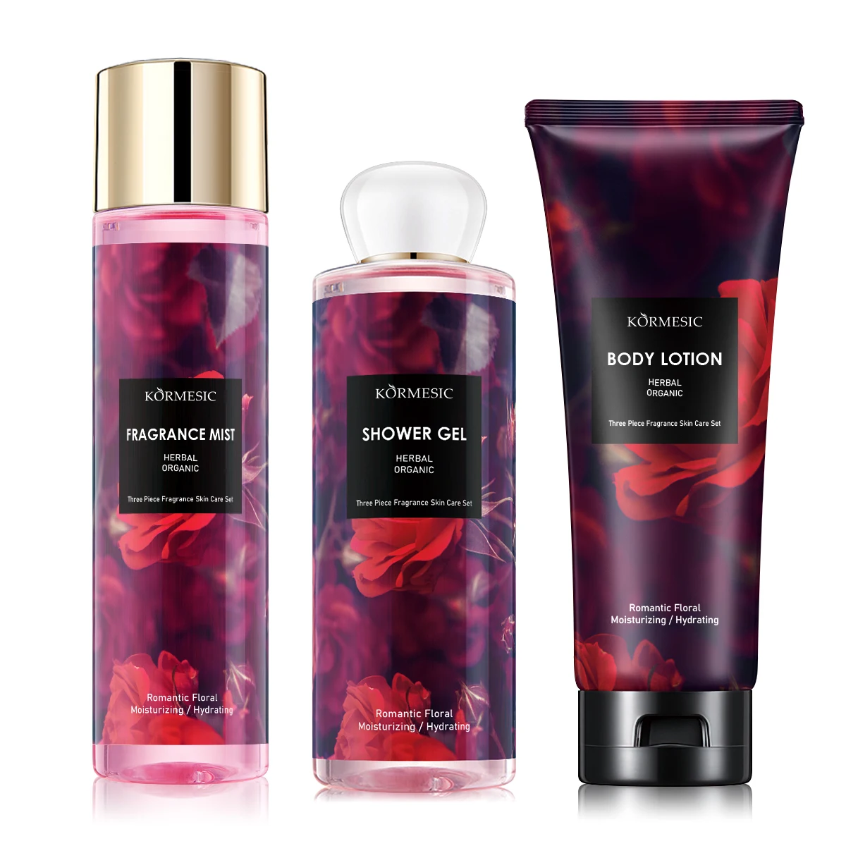 Oem Wholesale Kormesic Price Body Spray Luxury Three Piece Fragrance