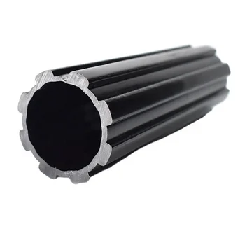 HongDa UV resistant extrusion plastic ABS round profile PP 20%GF PVC plastic prfoile tube for building