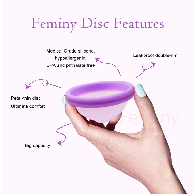 Eco-friendly Feminine Hygiene Reusable Menstrual Disc And Holder ...