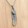 Colgante bicolor con cadena de perlas cuadradas de 3,0*60cm