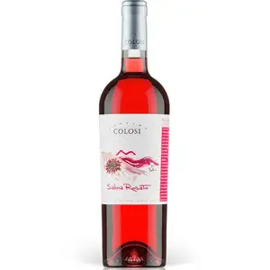 Italian Rosé Wine From Sicily IGP Sweet and Dry Taste for Seafood and Summer Dishes 6 Bottles Per Box
