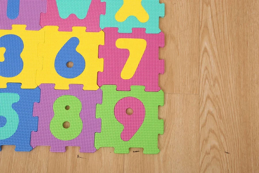 Custom Promotion Alphabet Baby Play Mat Soft Toy Alphabet and Arabic Number Puzzle Kids' Mat