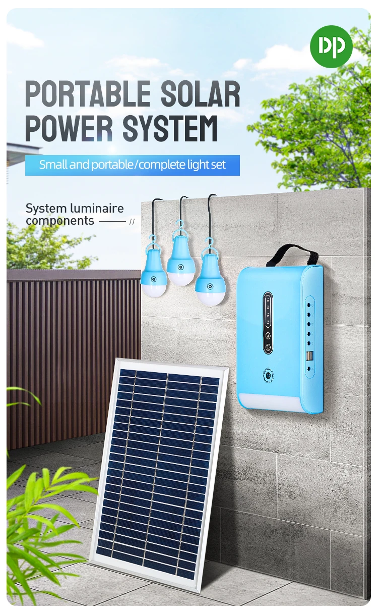 DP Solar Energy Lighting System Kits - Mini Power Station