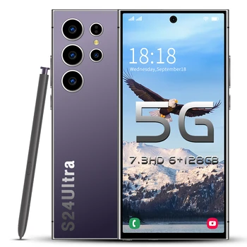 6+128G Galax S24 Ultra Smartphone 7.3inch Telephone Fast Charging Unlock S-Pen 4G WIFI Android S23 S24 Mobile Phone