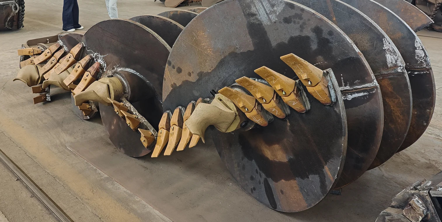 product oem cfa continuous flight auger with rock head for pile foundation rotary drilling rigs-1