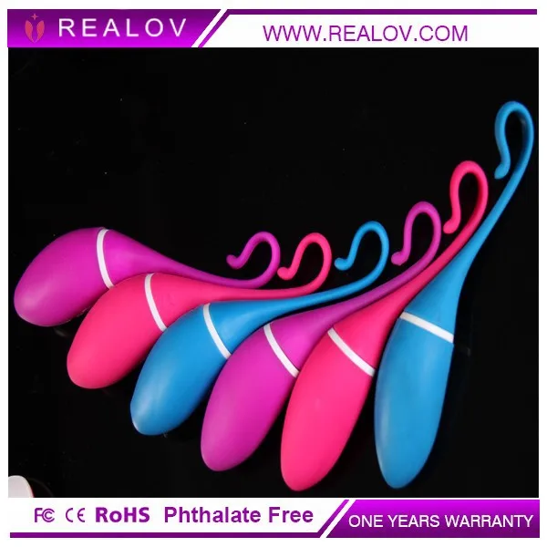 Realov Smartphone Controlled Mini Vibrator 100%silicone ultra Silent Moter USB Rechargeable Waterproof G-Spot Dildo