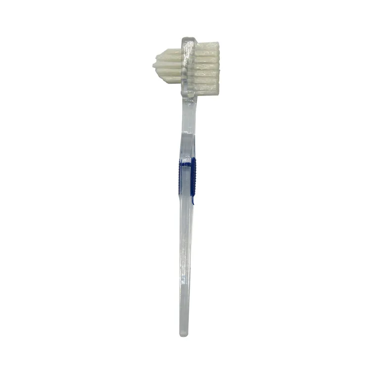 double sided OEM available high quality denture brush  with a blister card