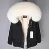 Beige Fur+Black coat