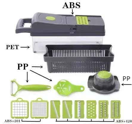13 in 1 All in One Manual Kitchen Multifunctional Mandoline Slicer Vegetable Onion Cutter and Veggie Chopper Set