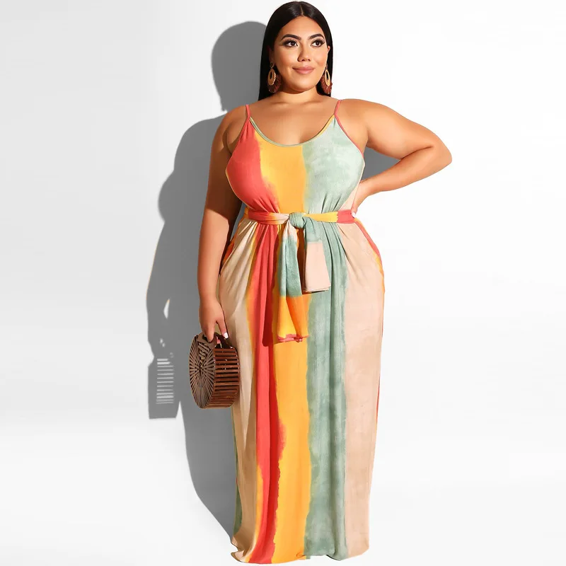 Plus Size Women Clothing 4X Maxi Dresses for Women Long Sleeve V-Neck Slit  Strap 2022 Prom White Dresses Wholesale Dropshipping