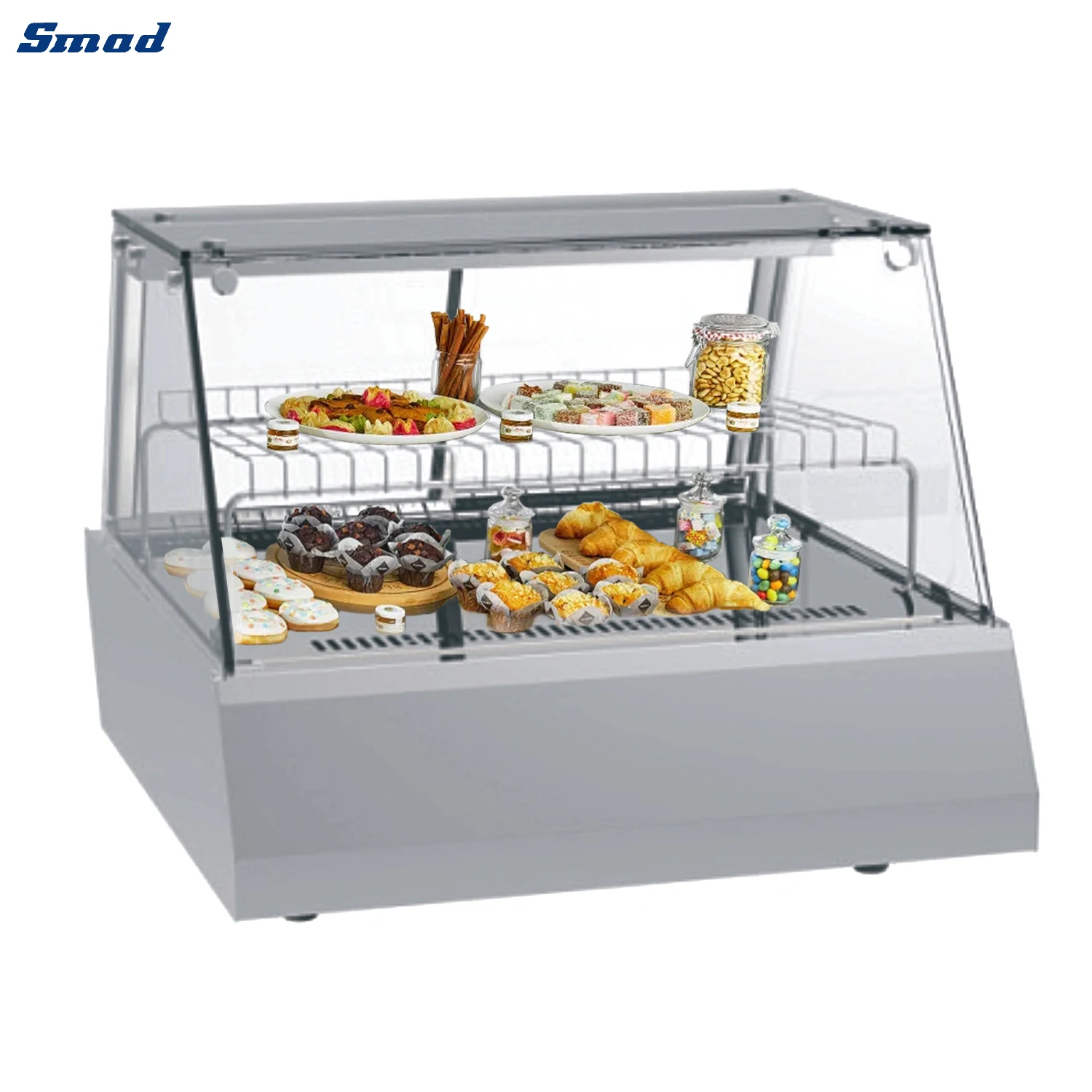 Countertop Displays Front Curved Glass RTW 105L Refrigerator Showcase for DDS-100WR