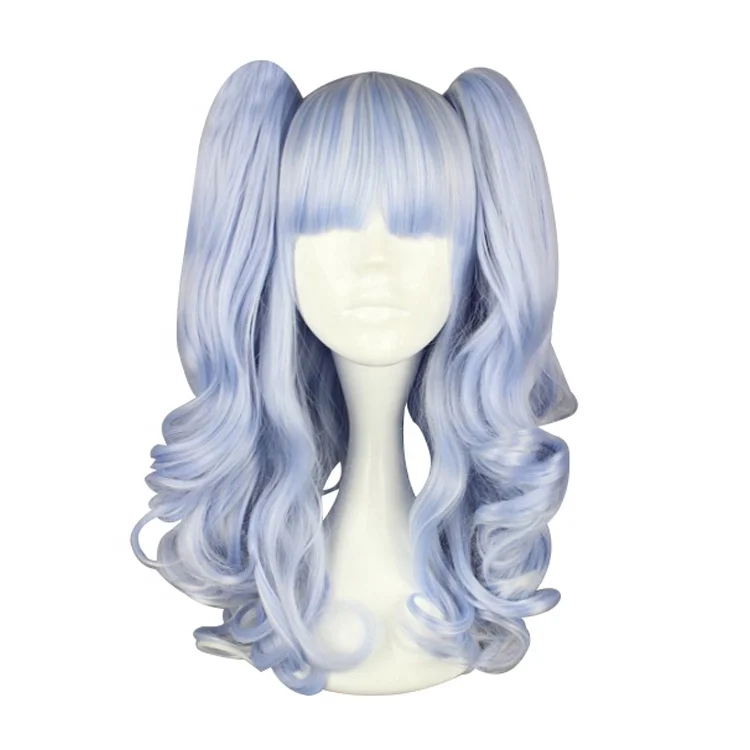 white ponytail wig