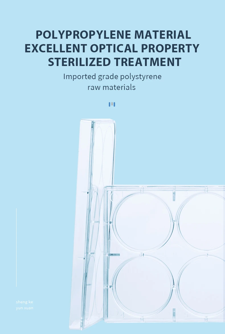 Plastic Sterile 4 6 12 24 48 96 384 Wells Tissue Culture Plate Cell Culture Plate For Lab Free Sample Free Shipping