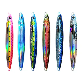 Bestseller Slow-Rolling Iron Plate Printed UV 3D-Printed Lure Sea Fishing Boat Fishing Mackerel Metal Artificial Bait – Metal Jig – view 2