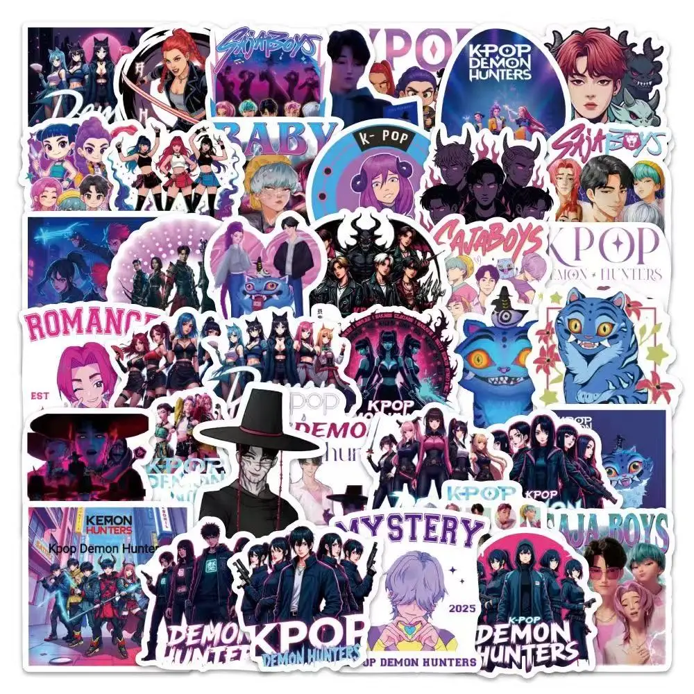 110 Adesivi KPOP Demon Hunters - Stickers Impermeabili Per Laptop, Telefono, Skate - Stile Anime Coreano