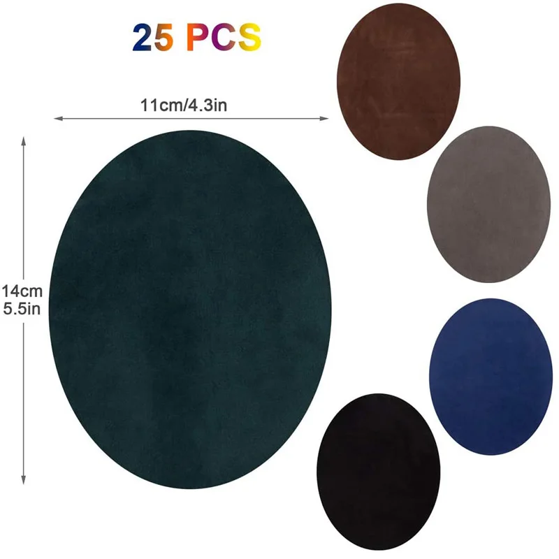 Buy Oval Suede Cowhide Elbow Patches 