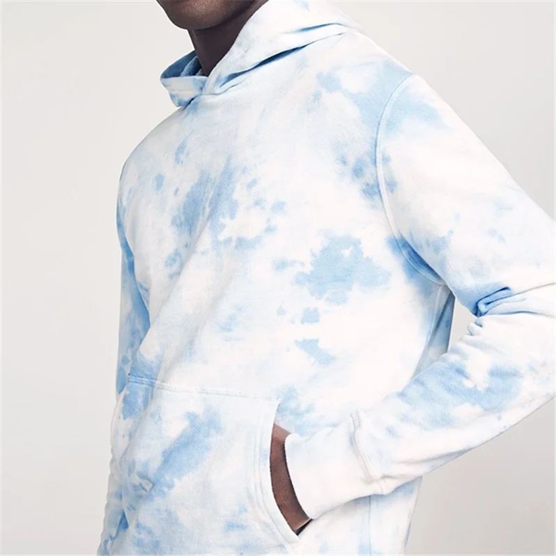 bleached blue moletom com capuz