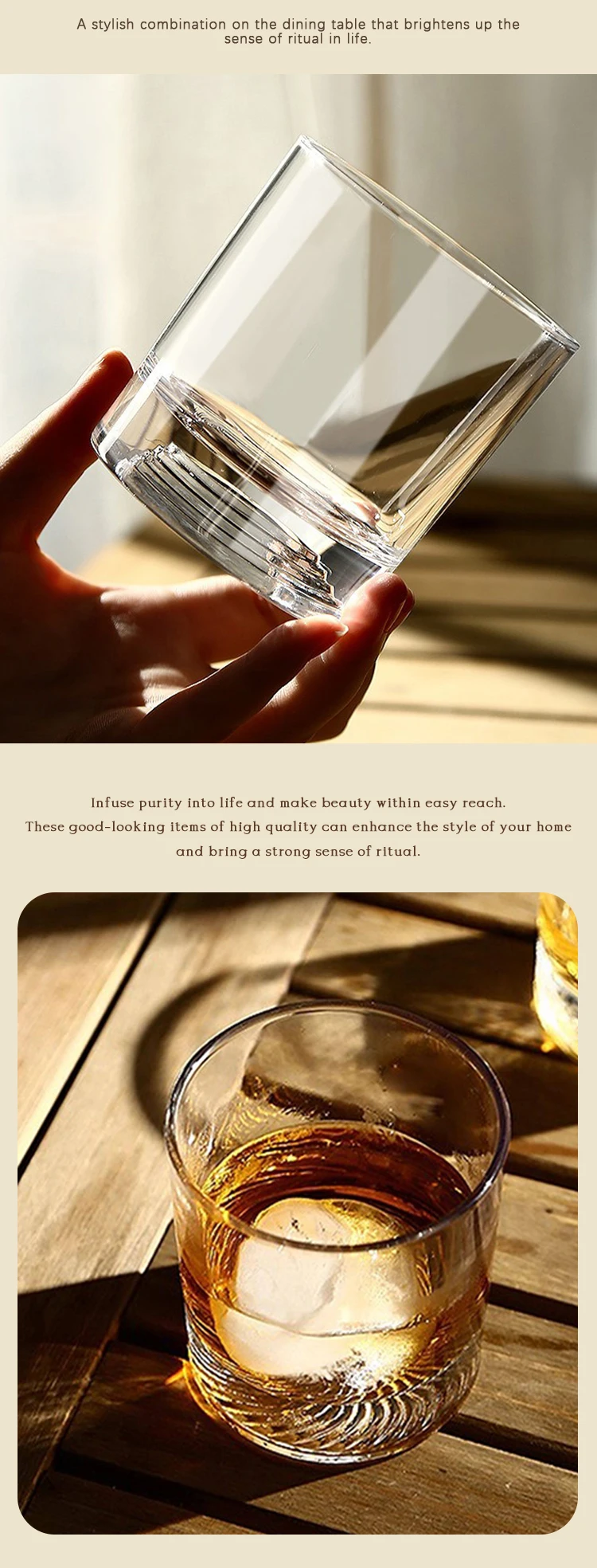 Custom Logo Crystal Fuji Mountain Thick Bottom Whiskey Glasses Bar Premium Handmade Tasting Whisky Glass