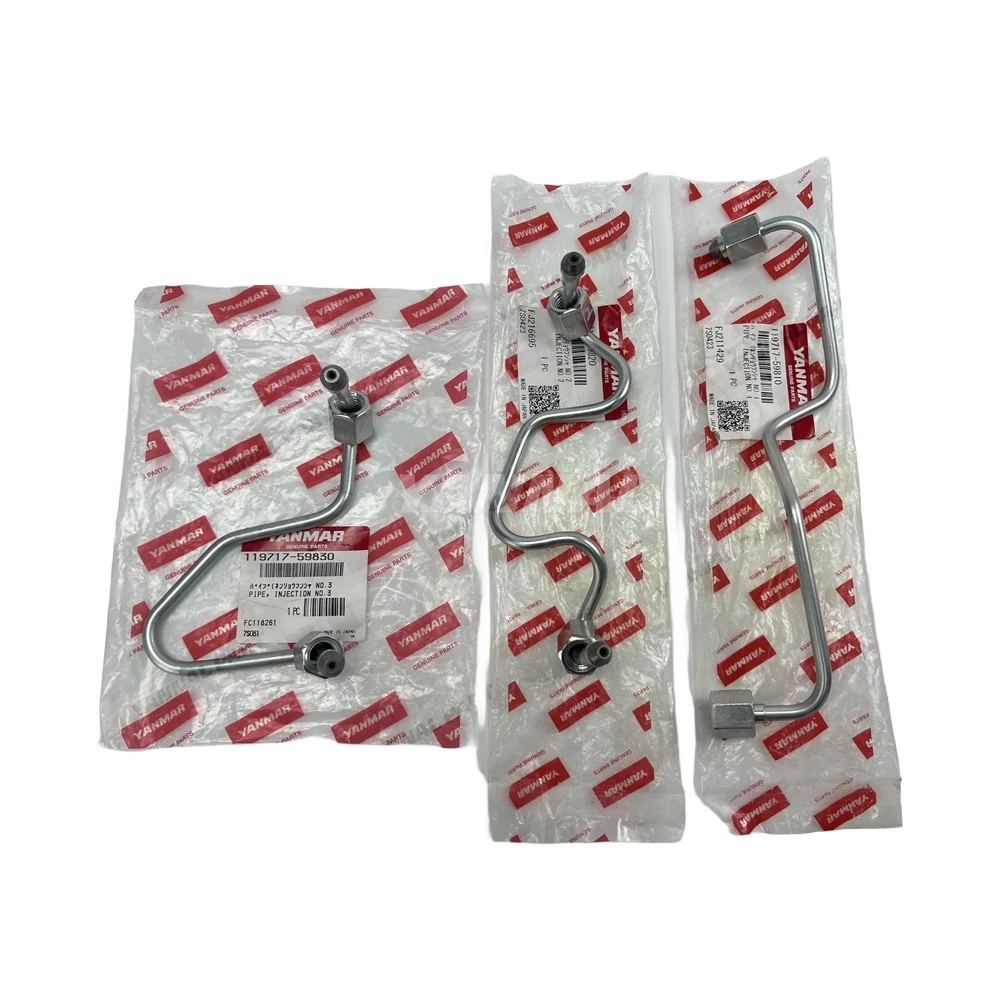 OEM Injection Pipe 2TNV70 3TNV70 for Yanmar Diesel Engine Machinery Engine Parts