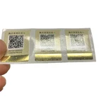 Good Code Good Anti-counterfeiting Effect Custom Qr Code Holographic Clothing Label Stamp