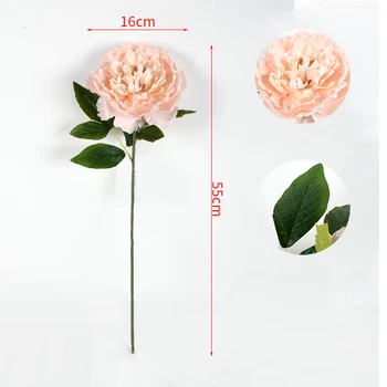 Artificial flowers decor home restaurant wedding peony flowers pink white red peonies artificial silk flower stem