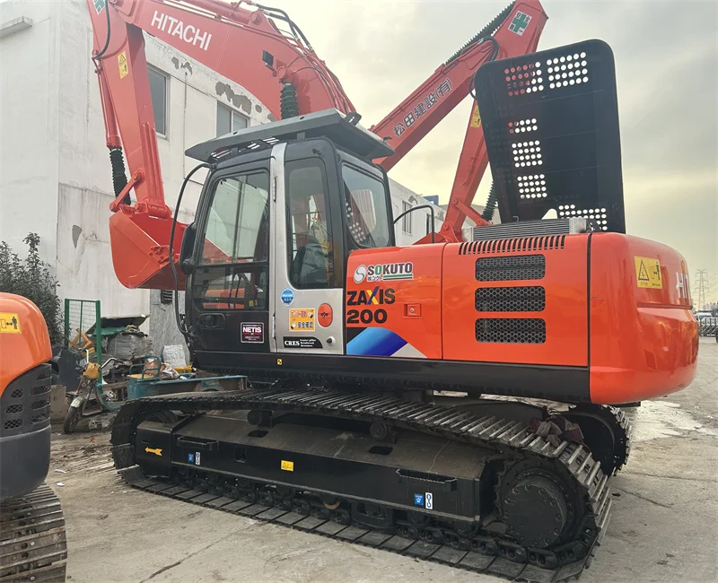 Used Original Hitachi Zx200 Excavator Zaxis200 Crawler Excavator Construction Machines Diggers