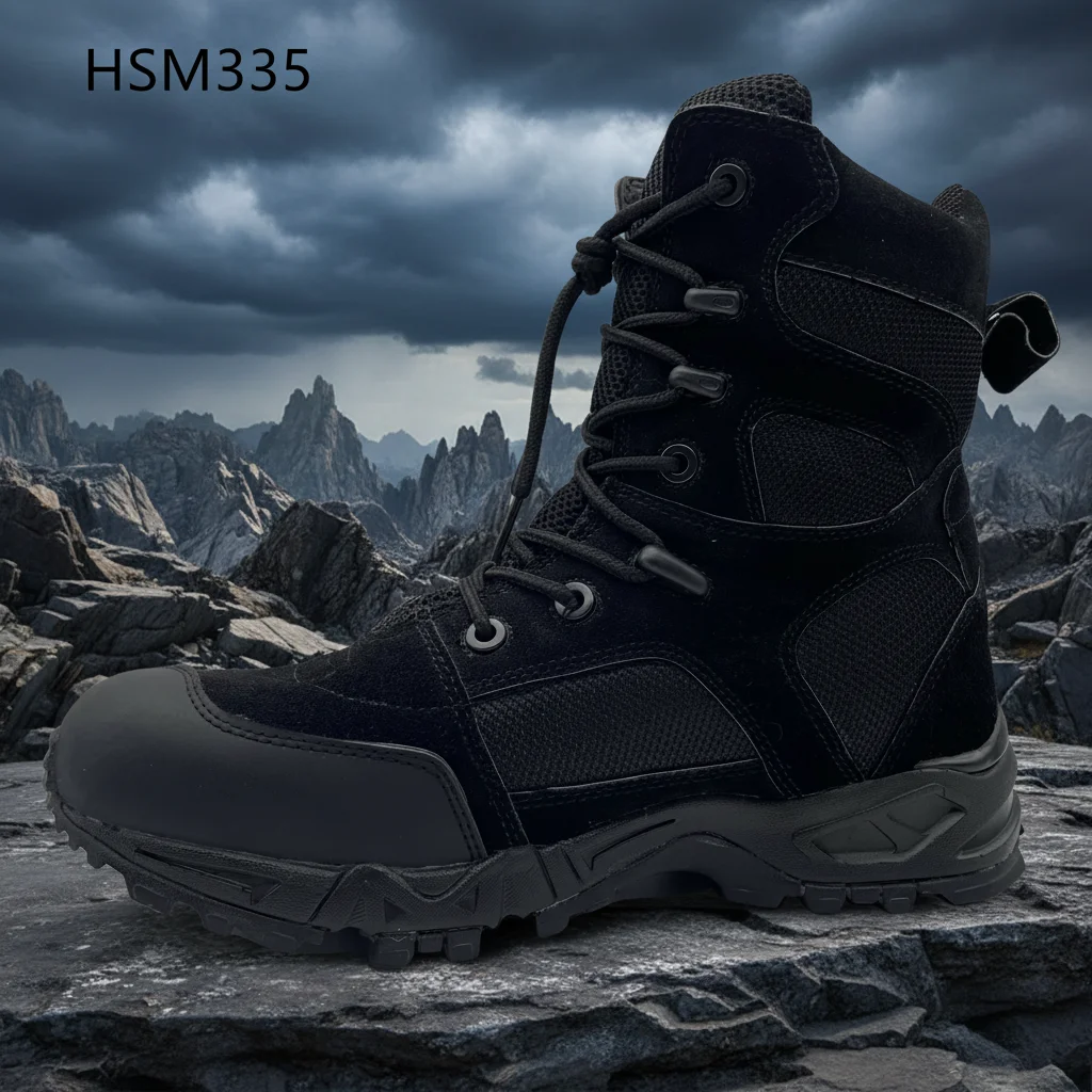 HY,Operational Level Absorb Impact PU+rubber Sole Versatile Combat Boots Russia Market Popular Anti-Chill Marching Boots HSM335