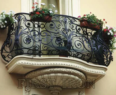 Alibaba.com: Luxury Pot Belly Wrought Iron Grill Railings for Juliet ...