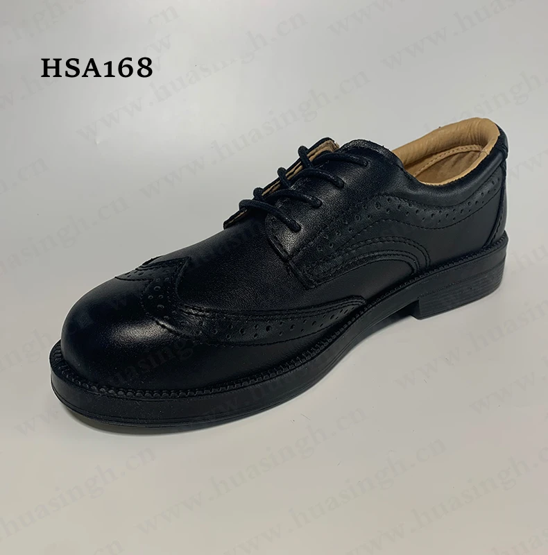 LXG,factory Patrol with Steel Toe Anti-puncture Industrial Manager Shoes Anti-slip PU Outsole Cheap Safety Shoes HSA168