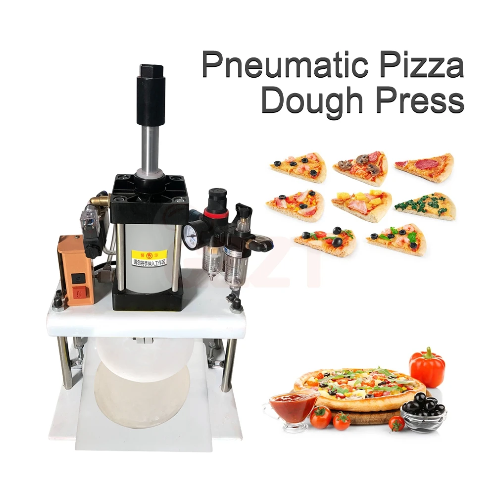 18-30CM Low Price Pneumatic Pizza Dough Pressing Machine Naan Bread Crust Making Machine Energy Saving Pizza Dough Press Machine - Image 3