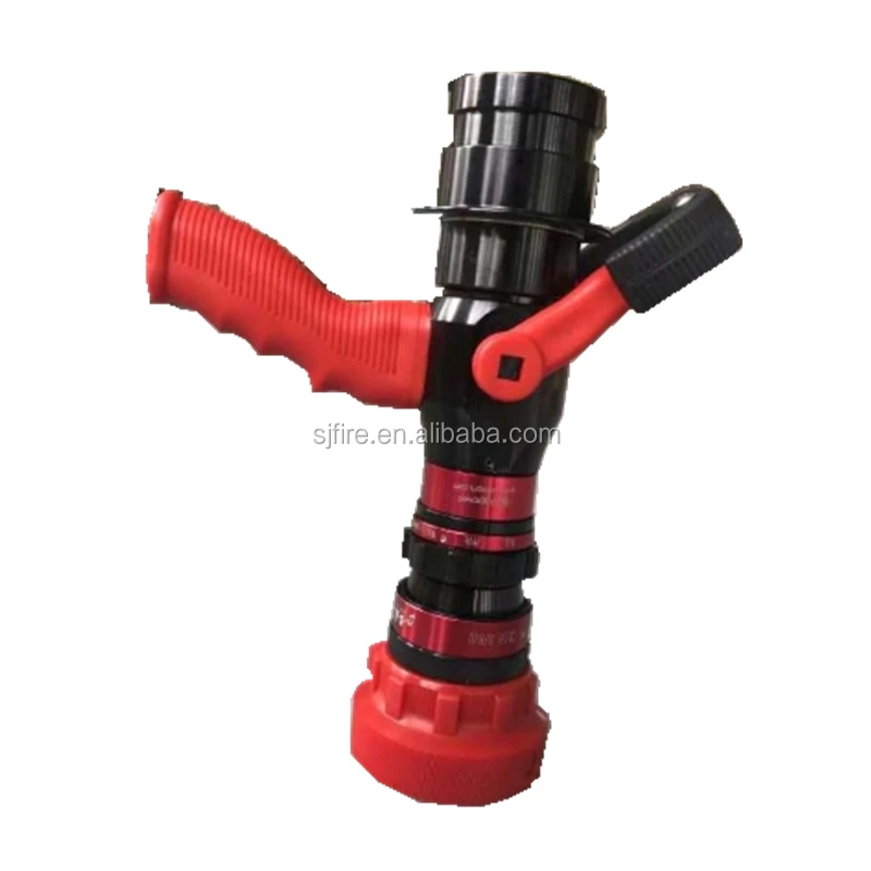 High Quality Red Colour Selectable Flow Pistol Grip Jet Spray Fire Hose Nozzle