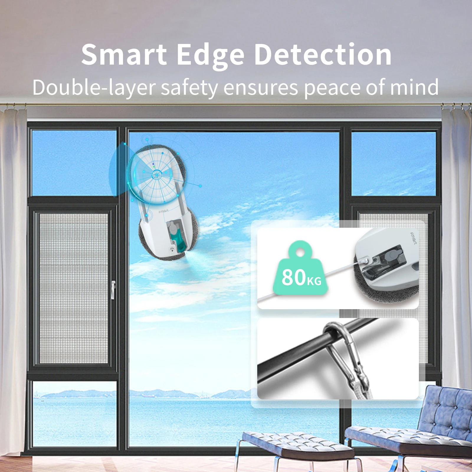 Chinese high quality smart window cleaning robot with water spray for glass cleaning