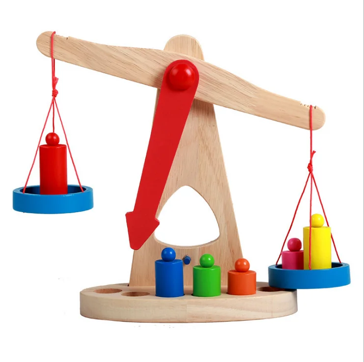 蒙氏益智玩具小木新平衡秤玩具