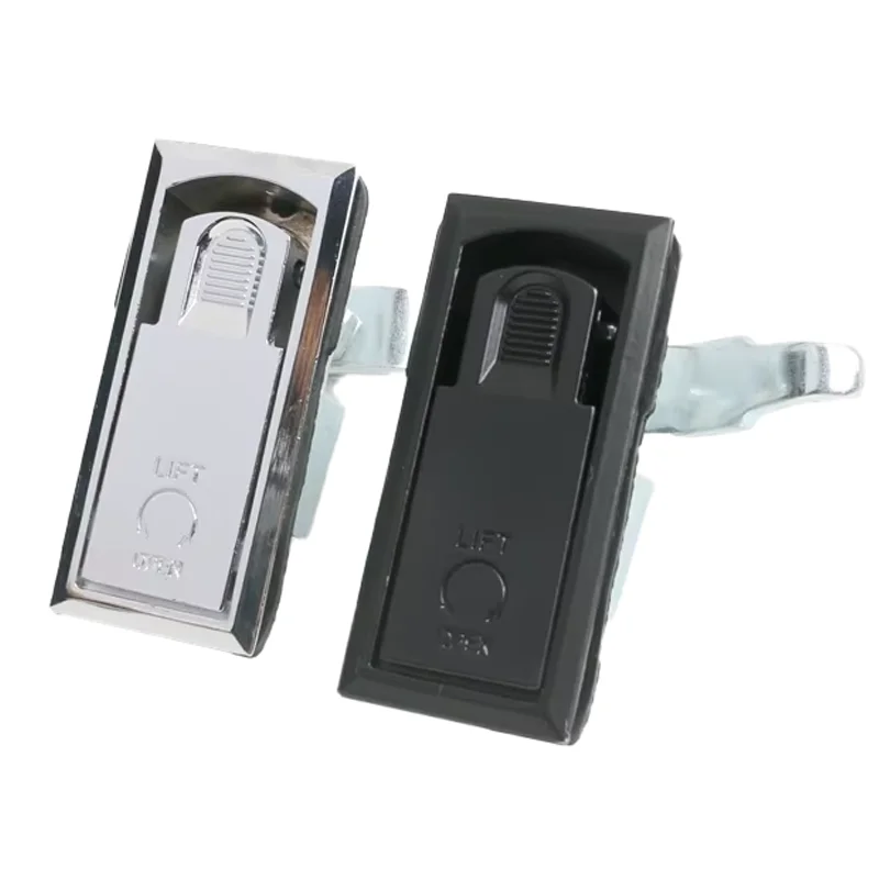 Black Flat Lock MS726--1-2-3 Adjustable Compression Type for Cabinet Doors-Metal & Metal Products