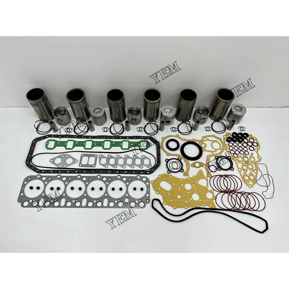 Overhaul Kit With Cylinder Gasket Set Piston Ring Liner Fit for Nissan FD6