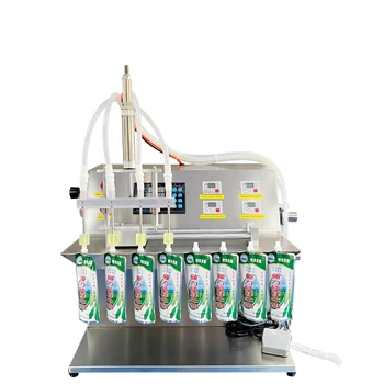 20 years Factory For Cheap Small Business 2 4 6 8 Head Juice Doypack Liquid Filling Machine