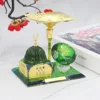 Verde y dorado