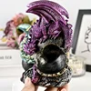 Pink resin dragon holder