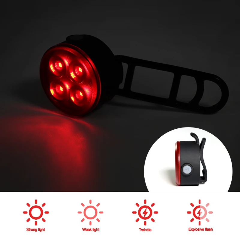 Superbsail Waterproof Led USB Rechargeable MTB Light Front And Rear Lights For Mountain Bike Bicycle Electric Scooter Lights details