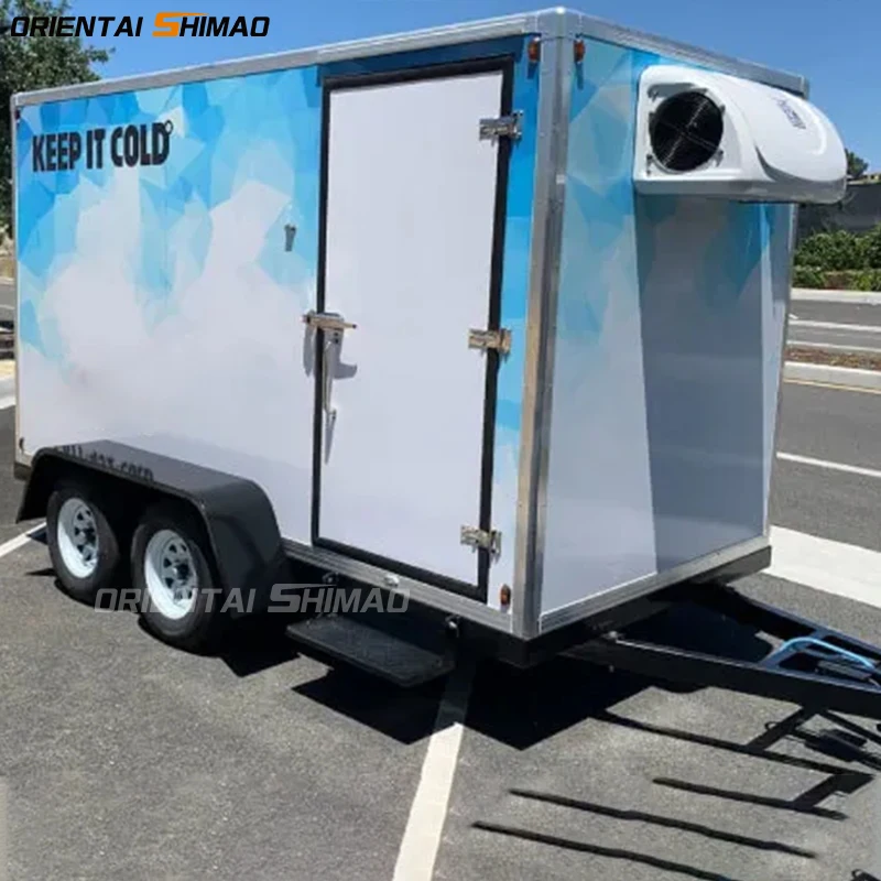 Portable Cold Room Vegetable Cold Storage Freezer and Chiller Trailers Mobile Refrigerated Cold Storage Trailer