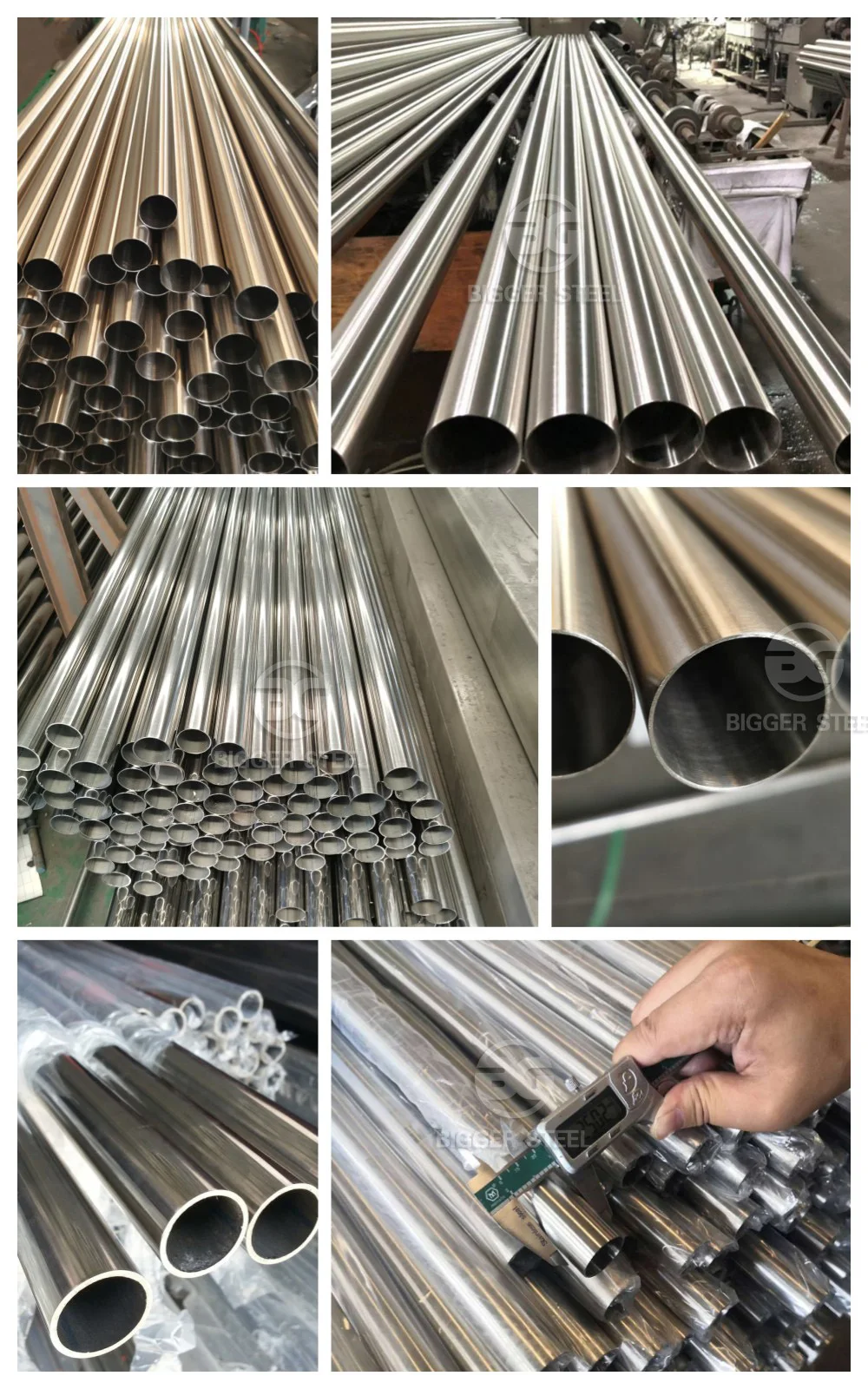 Asme 40mm Welded Polished Railing Decorative Round Tube Stainless Steel ...