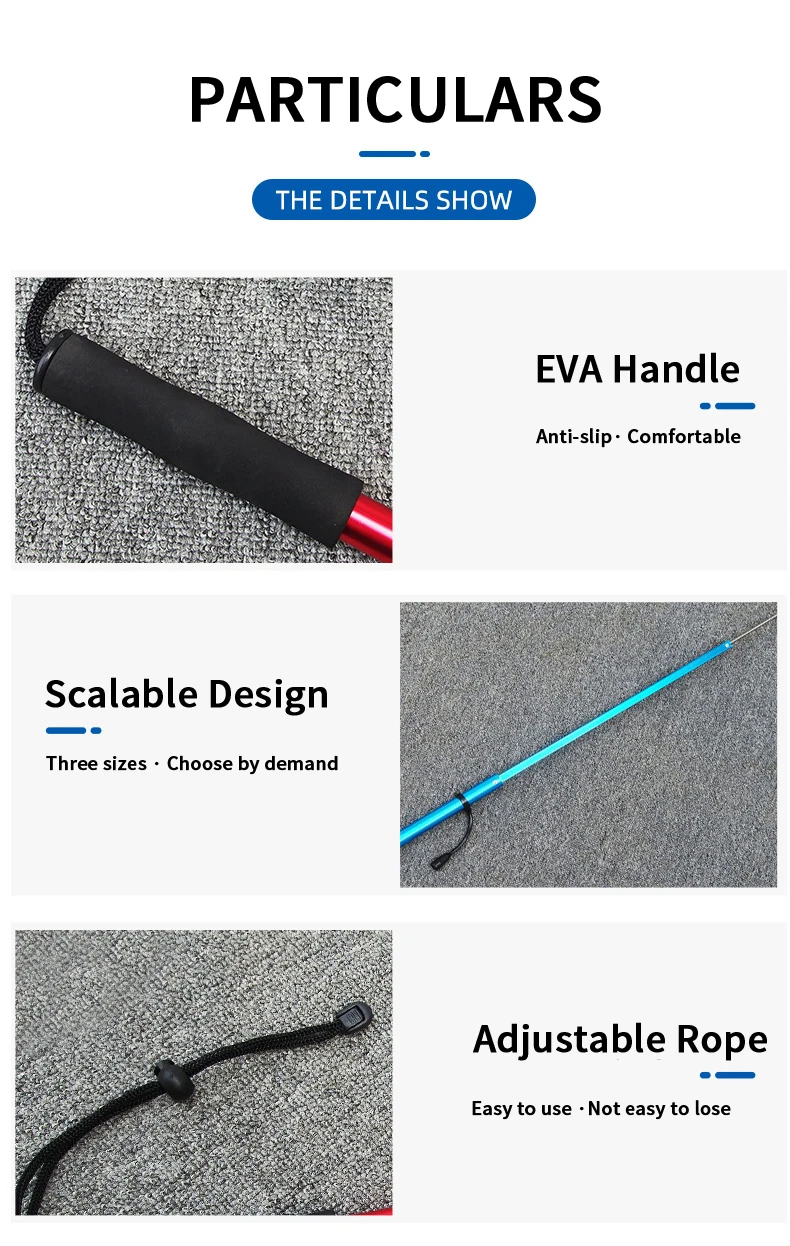 Fishing Gaff Hook Colorful Retractable Boat Fishing Sea Spear Hook