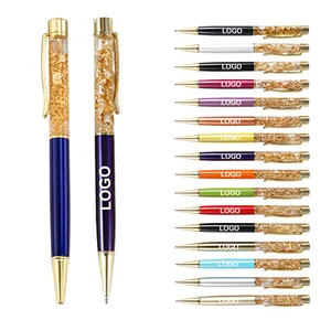 Foil-infused Ink Twist Metal Ballpoint Pen With Printed Logos Customized Wholesale Multi-Color for Office Stationery