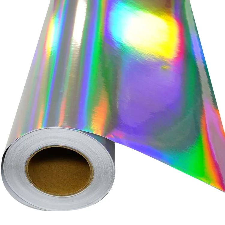 Car Wrapping Film Printable Colorful Sliver Laser Foil Vinyl Car Wrap rainbow Holographic Cold Lamination Film