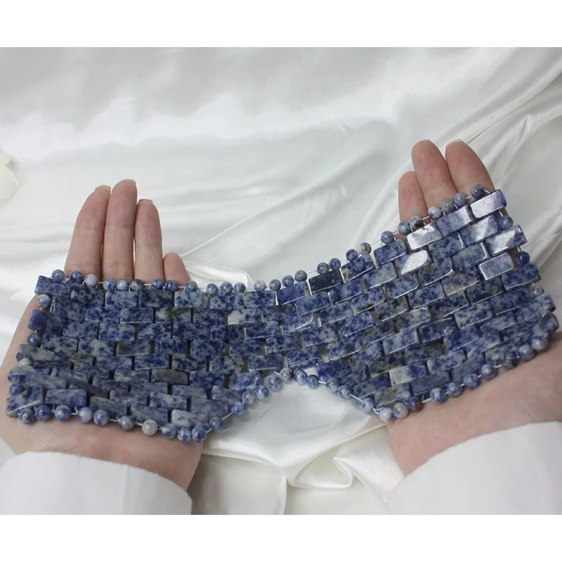 Other Beauty Face Care Cooling Blue Sodalite Crystal Sodalite Eyes Mask Stone Wholesale Jade Eye Mask Blue Eye Mask